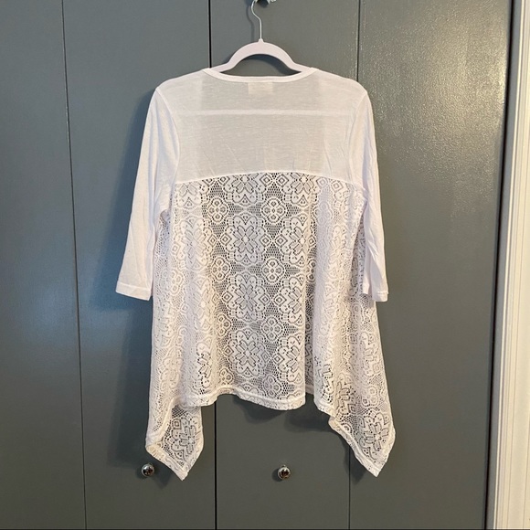 Bobbie Brooks Flowy Open Lace Cardigan - Picture 2 of 4